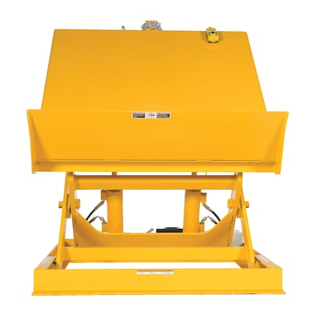 Vestil Ergo Lift/Tilt Table, 4000 lb. Cap, 230V/Ph 1, 54"W, 48"L ULTT-5448-4-YEL230-1